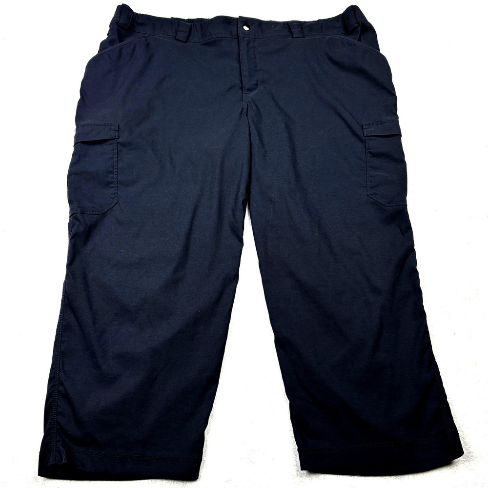 Duluth Trading Pants Womens 20W Black Dry On The Fly Cargo Capris Hiking 46711
